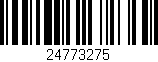 Código de barras (EAN, GTIN, SKU, ISBN): '24773275'