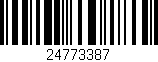 Código de barras (EAN, GTIN, SKU, ISBN): '24773387'