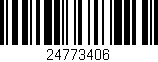 Código de barras (EAN, GTIN, SKU, ISBN): '24773406'