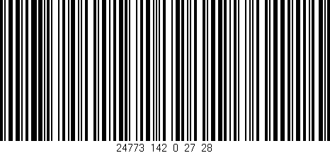 Código de barras (EAN, GTIN, SKU, ISBN): '24773_142_0_27/28'