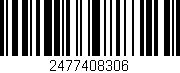 Código de barras (EAN, GTIN, SKU, ISBN): '2477408306'