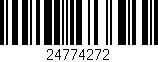 Código de barras (EAN, GTIN, SKU, ISBN): '24774272'