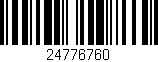 Código de barras (EAN, GTIN, SKU, ISBN): '24776760'