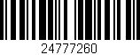 Código de barras (EAN, GTIN, SKU, ISBN): '24777260'