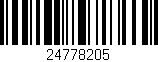 Código de barras (EAN, GTIN, SKU, ISBN): '24778205'