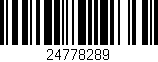 Código de barras (EAN, GTIN, SKU, ISBN): '24778289'