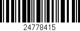 Código de barras (EAN, GTIN, SKU, ISBN): '24778415'