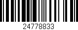 Código de barras (EAN, GTIN, SKU, ISBN): '24778833'