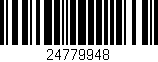 Código de barras (EAN, GTIN, SKU, ISBN): '24779948'