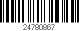 Código de barras (EAN, GTIN, SKU, ISBN): '24780867'