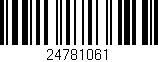 Código de barras (EAN, GTIN, SKU, ISBN): '24781061'