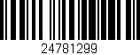 Código de barras (EAN, GTIN, SKU, ISBN): '24781299'