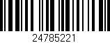 Código de barras (EAN, GTIN, SKU, ISBN): '24785221'
