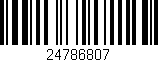 Código de barras (EAN, GTIN, SKU, ISBN): '24786807'