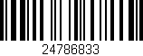 Código de barras (EAN, GTIN, SKU, ISBN): '24786833'