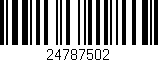 Código de barras (EAN, GTIN, SKU, ISBN): '24787502'