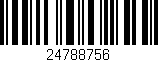 Código de barras (EAN, GTIN, SKU, ISBN): '24788756'