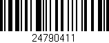 Código de barras (EAN, GTIN, SKU, ISBN): '24790411'