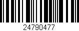 Código de barras (EAN, GTIN, SKU, ISBN): '24790477'