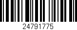 Código de barras (EAN, GTIN, SKU, ISBN): '24791775'