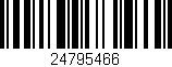 Código de barras (EAN, GTIN, SKU, ISBN): '24795466'