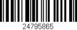 Código de barras (EAN, GTIN, SKU, ISBN): '24795865'