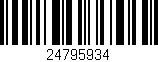 Código de barras (EAN, GTIN, SKU, ISBN): '24795934'