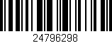 Código de barras (EAN, GTIN, SKU, ISBN): '24796298'
