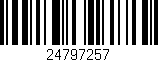 Código de barras (EAN, GTIN, SKU, ISBN): '24797257'