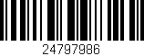 Código de barras (EAN, GTIN, SKU, ISBN): '24797986'