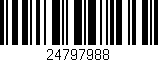 Código de barras (EAN, GTIN, SKU, ISBN): '24797988'