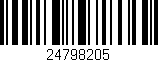 Código de barras (EAN, GTIN, SKU, ISBN): '24798205'