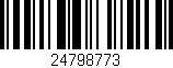 Código de barras (EAN, GTIN, SKU, ISBN): '24798773'