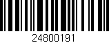 Código de barras (EAN, GTIN, SKU, ISBN): '24800191'