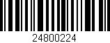 Código de barras (EAN, GTIN, SKU, ISBN): '24800224'
