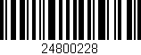 Código de barras (EAN, GTIN, SKU, ISBN): '24800228'
