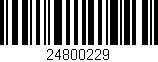 Código de barras (EAN, GTIN, SKU, ISBN): '24800229'