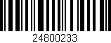 Código de barras (EAN, GTIN, SKU, ISBN): '24800233'