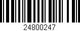 Código de barras (EAN, GTIN, SKU, ISBN): '24800247'