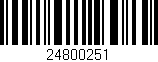 Código de barras (EAN, GTIN, SKU, ISBN): '24800251'