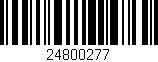 Código de barras (EAN, GTIN, SKU, ISBN): '24800277'
