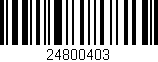 Código de barras (EAN, GTIN, SKU, ISBN): '24800403'