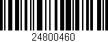 Código de barras (EAN, GTIN, SKU, ISBN): '24800460'