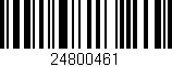 Código de barras (EAN, GTIN, SKU, ISBN): '24800461'
