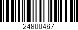 Código de barras (EAN, GTIN, SKU, ISBN): '24800467'