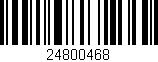 Código de barras (EAN, GTIN, SKU, ISBN): '24800468'