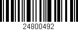 Código de barras (EAN, GTIN, SKU, ISBN): '24800492'