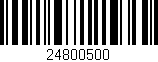 Código de barras (EAN, GTIN, SKU, ISBN): '24800500'