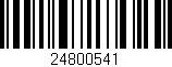 Código de barras (EAN, GTIN, SKU, ISBN): '24800541'