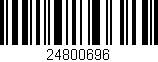Código de barras (EAN, GTIN, SKU, ISBN): '24800696'